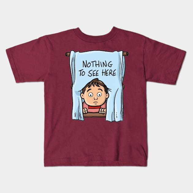 Nothing To See Kids T-Shirt by Jason's Finery